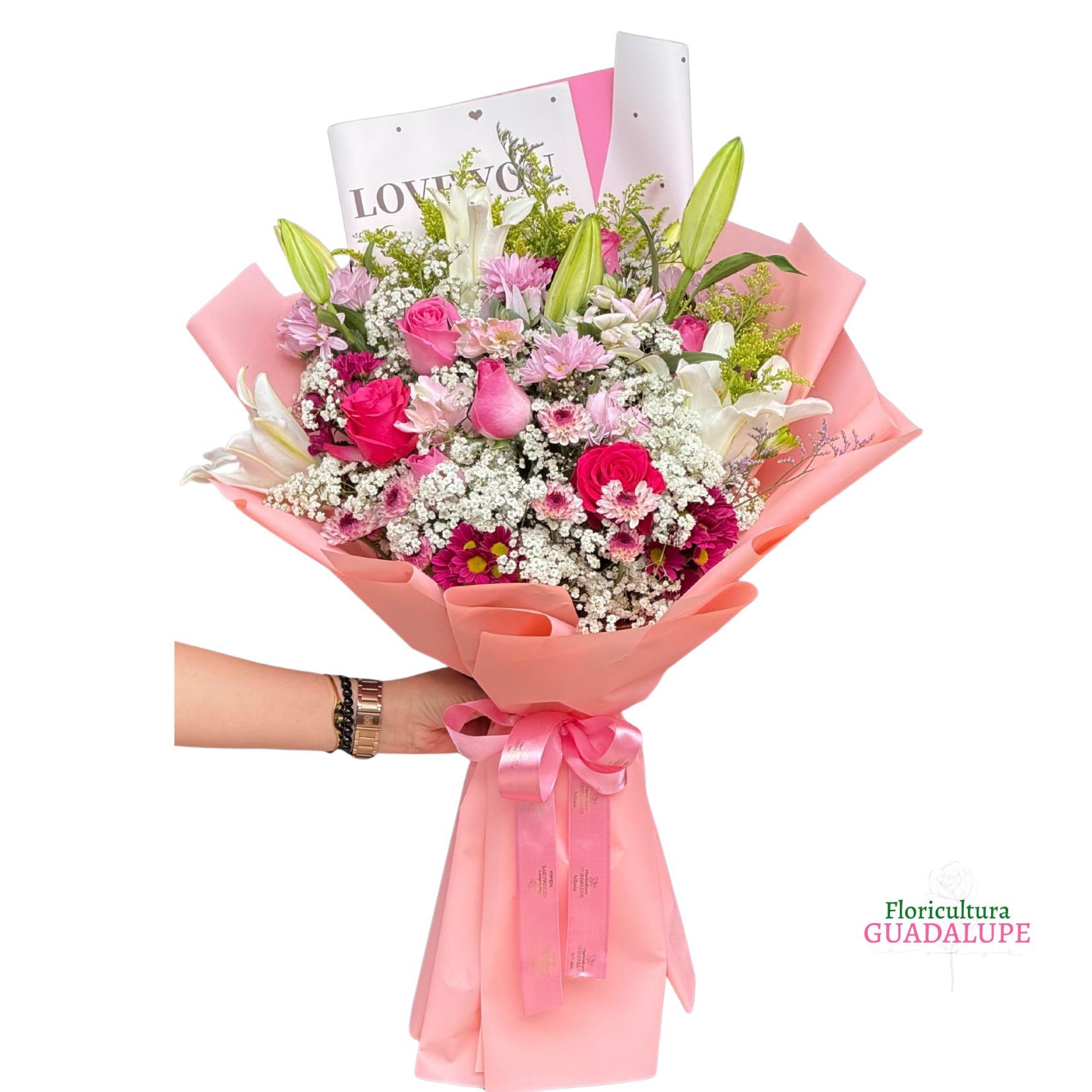 Buqu� de Luxo Tons de Rosa