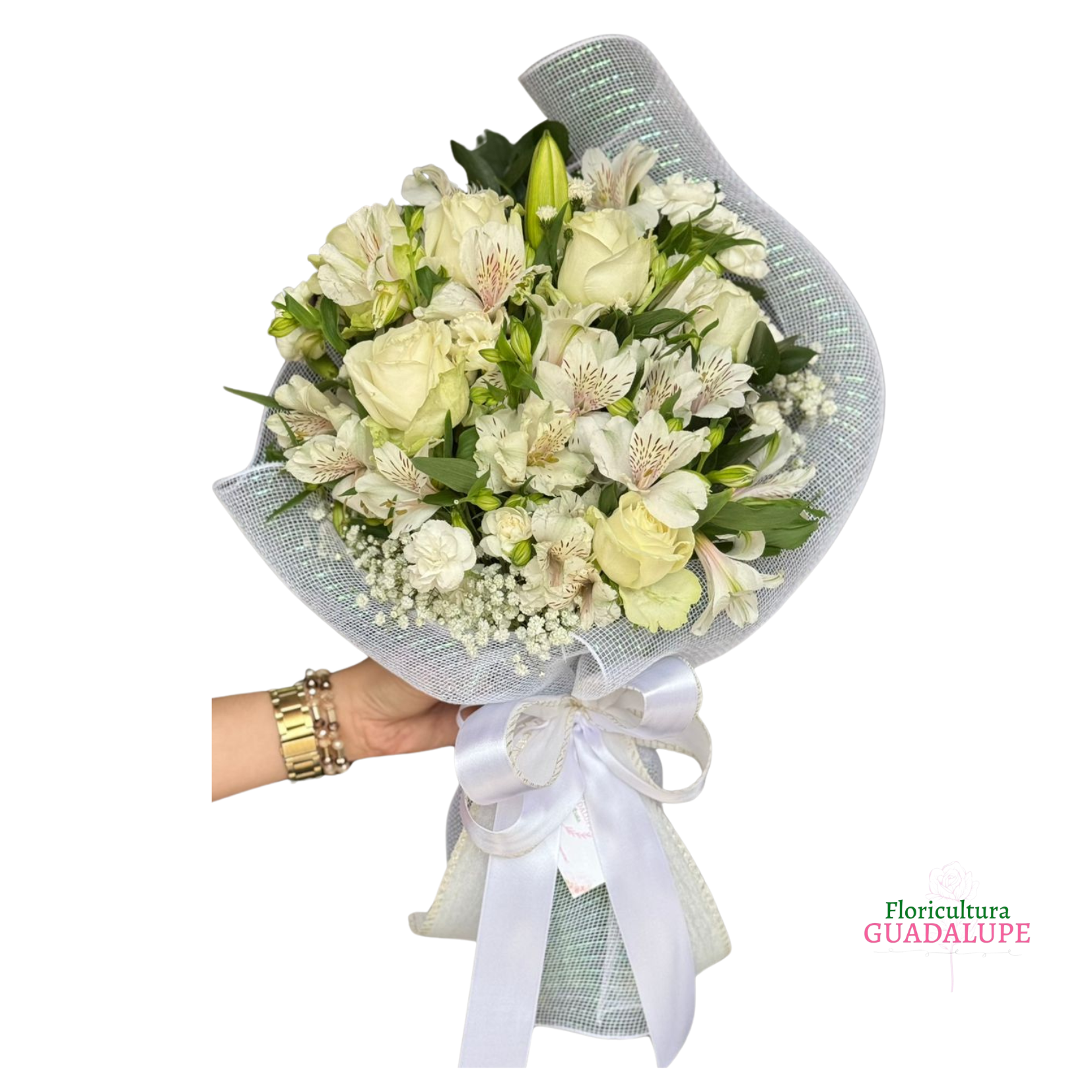 Buqu de Rosas Brancas - White Edition
