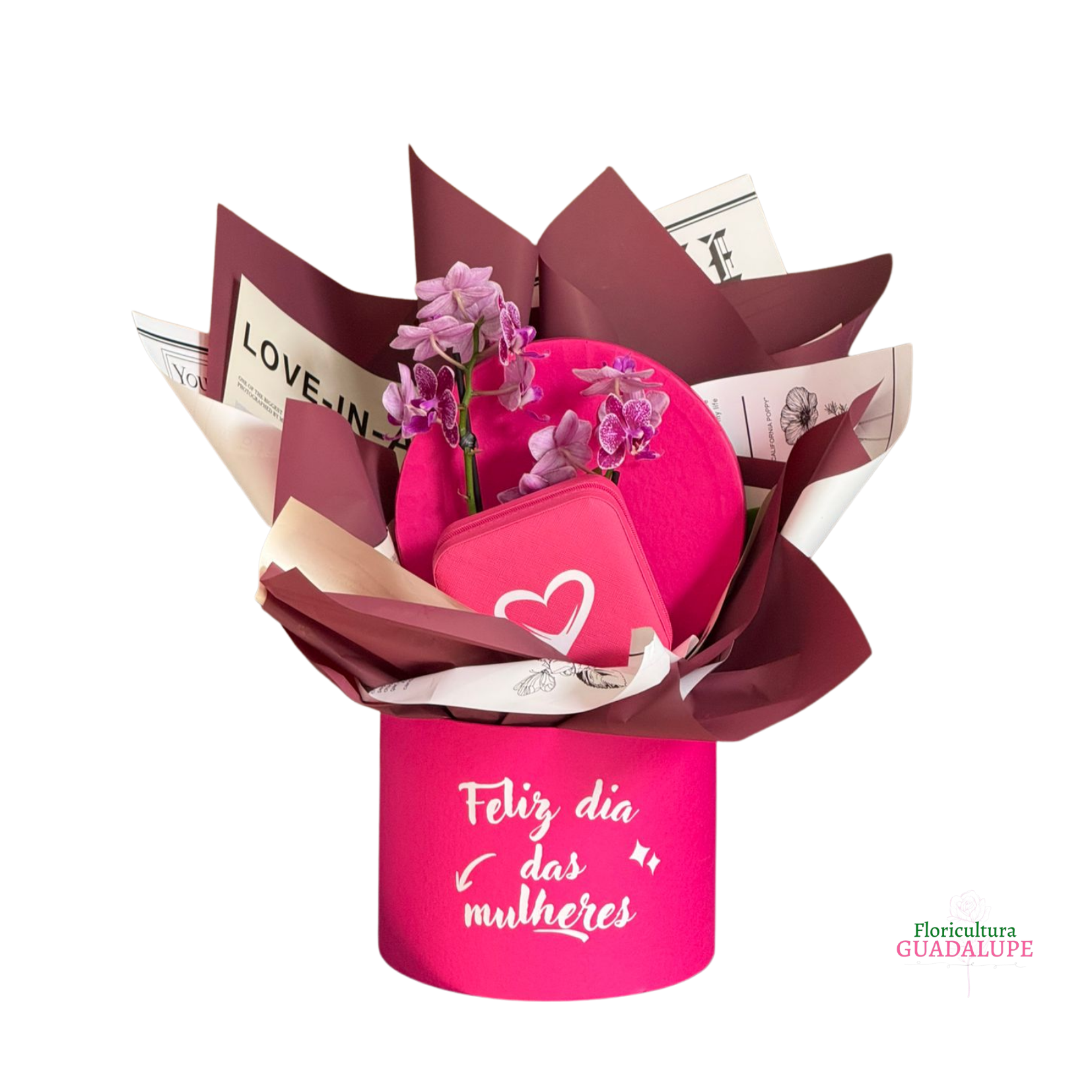 Mini Orqu�dea Box Luxo com Porta Joia