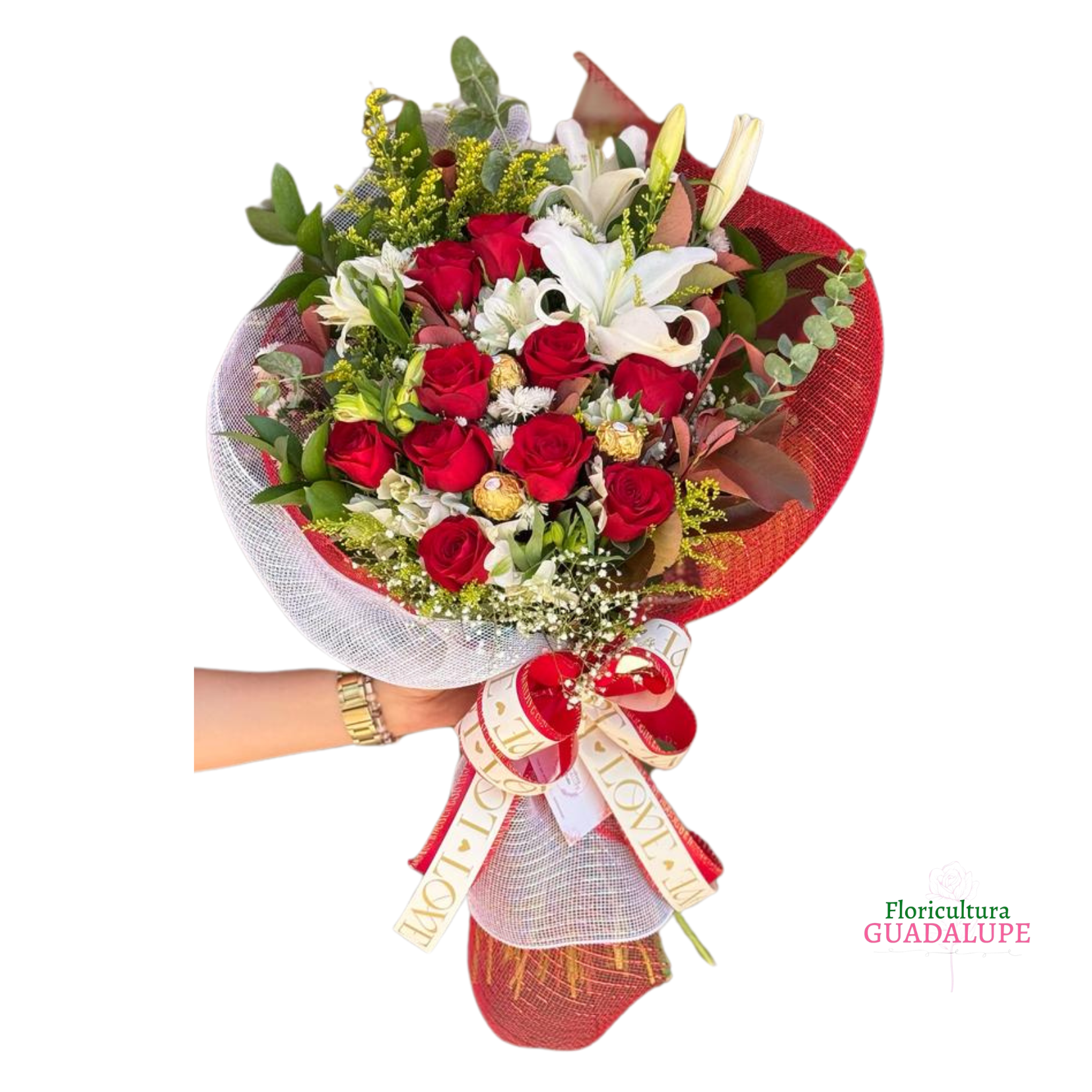 Buqu de 10 Rosas Desconstrudo - Rocher